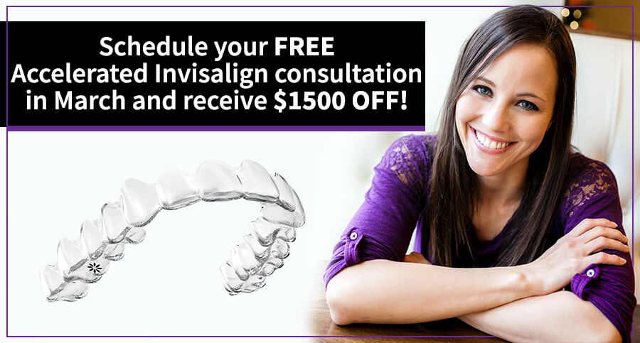 $1500 off Accelerated Invisalign in March