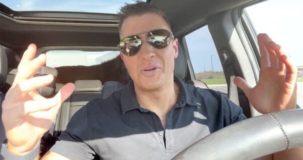 Screenshot of a video in which Dr. Olson is talking about a full arch restoration.
